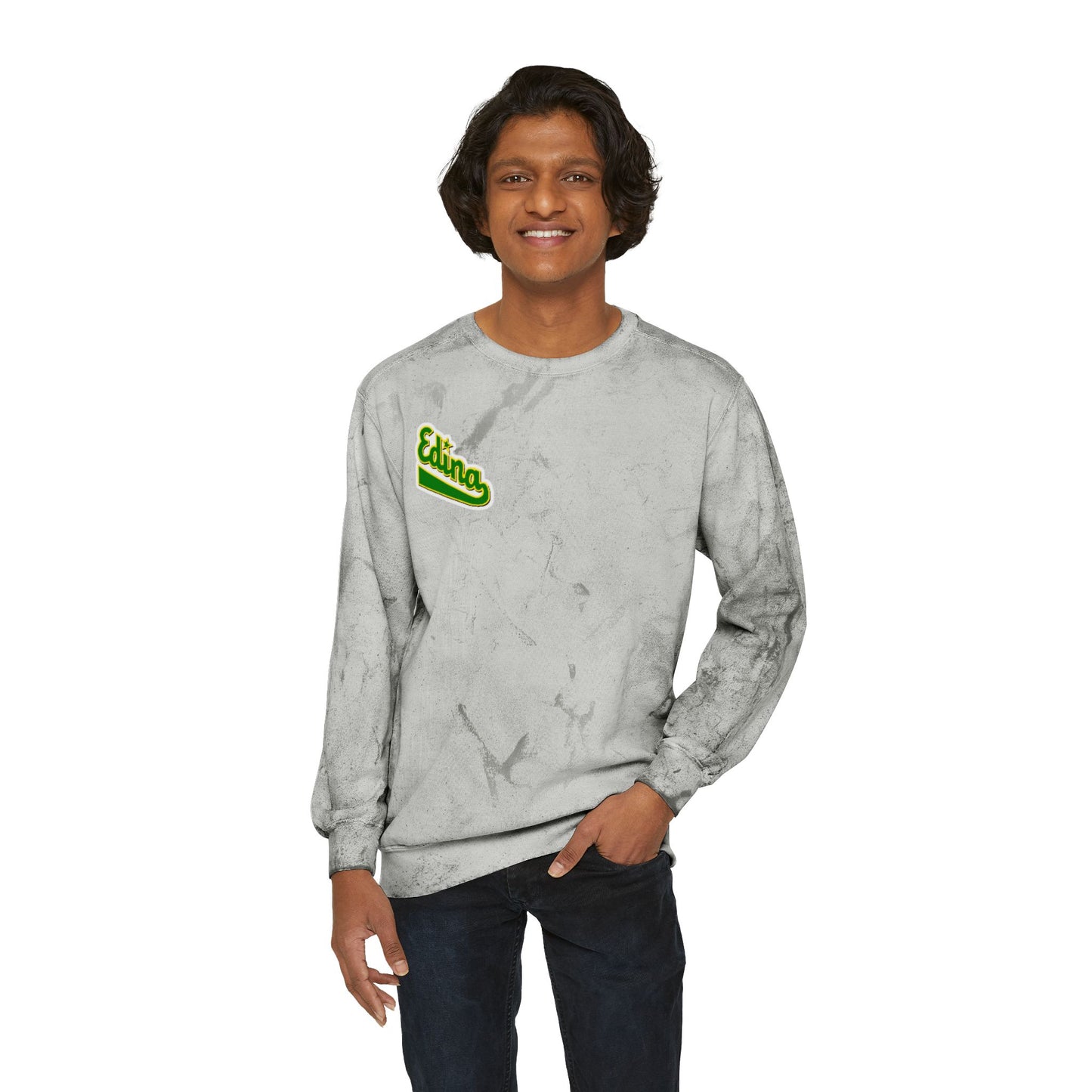 Edina Color Blast Unisex Crewneck Sweatshirt – Vibrant & Cozy Apparel