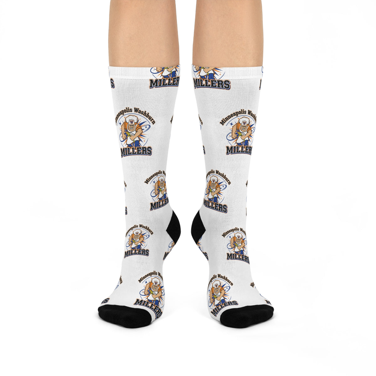 Minneapolis Washburn Millers Cushioned Crew Socks