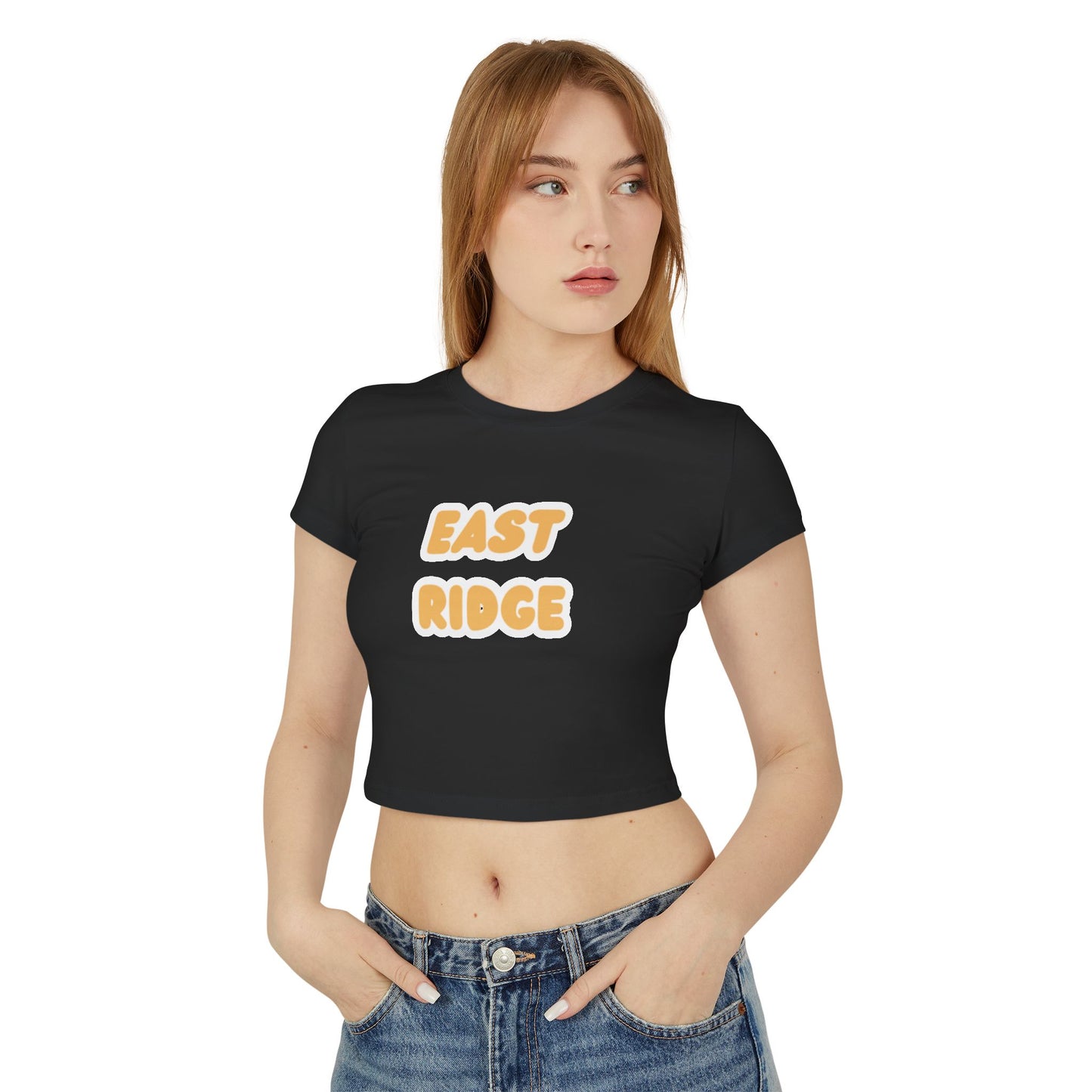 East Ridge Raptors Women’s Baby Tee - Retro Graphic Top for Casual Vibes