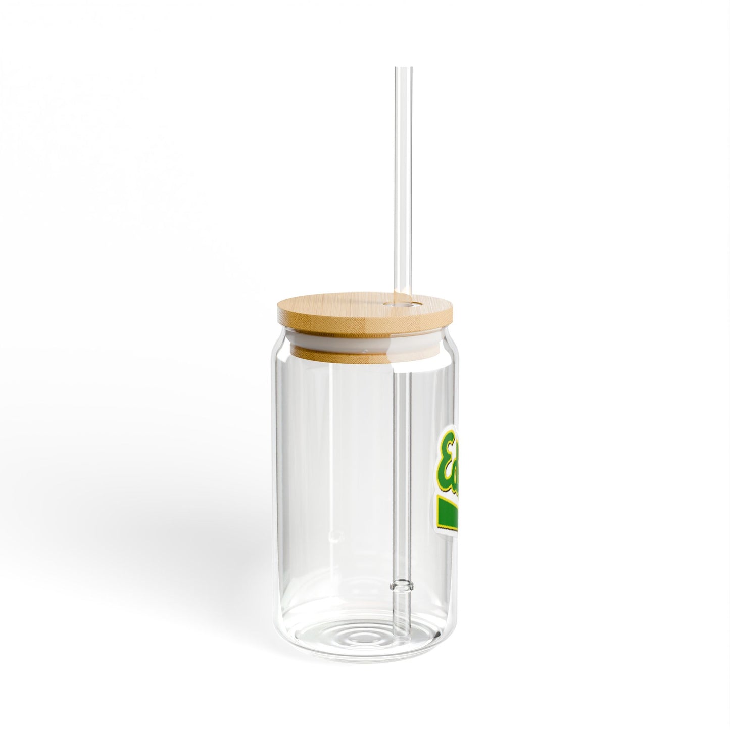 Edina Stylish Sipper Glass - 16oz with Eco-Friendly Lid and Straw