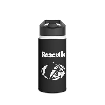 Roseville Raiders Stainless Steel Water Bottle, Motivational Hydration Bottle, Sports Water Bottle, Eco-Friendly Gift