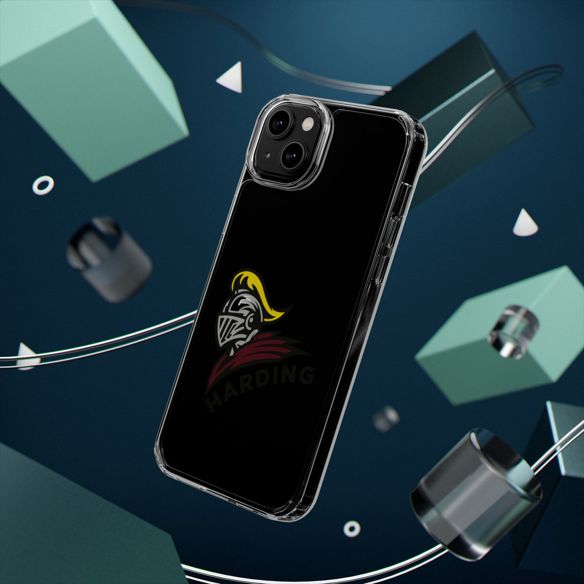 Clear Phone Case with Harding Logo