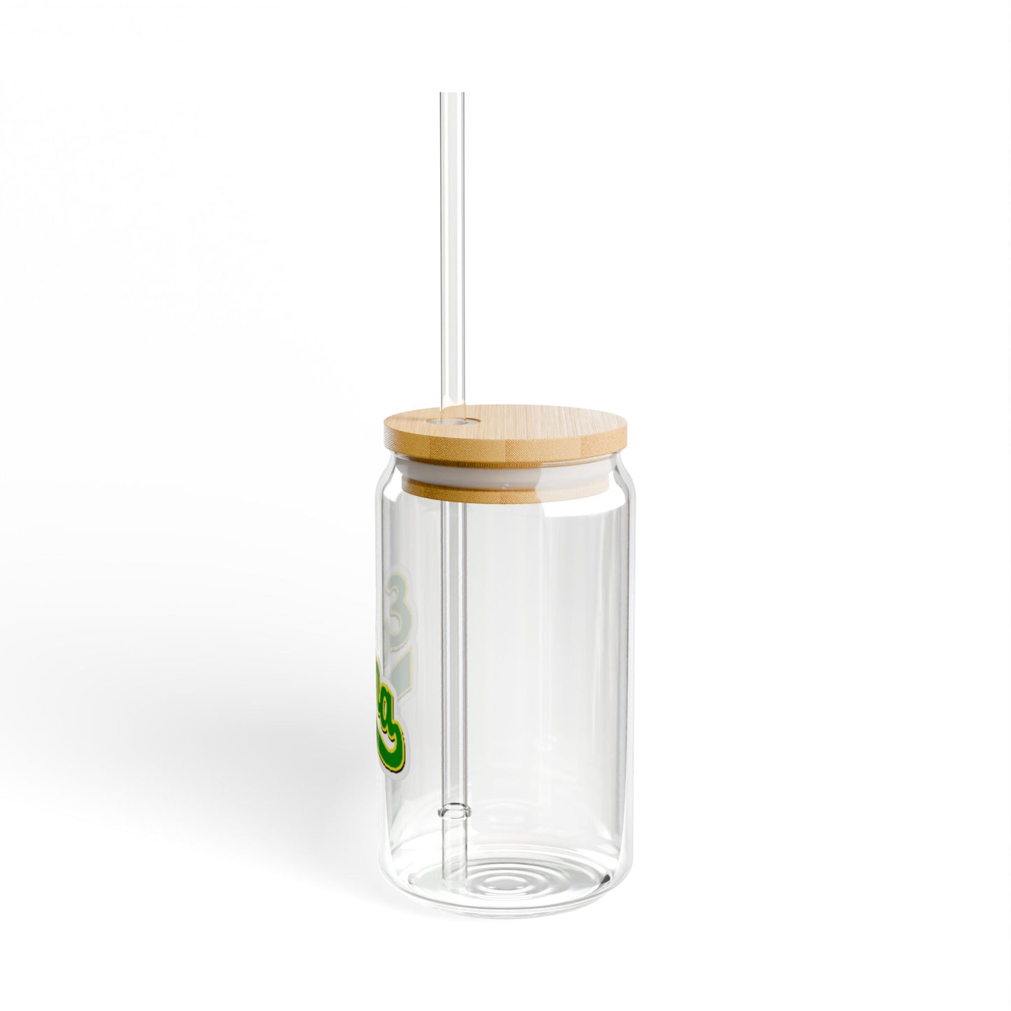 Edina Stylish Sipper Glass - 16oz with Eco-Friendly Lid and Straw