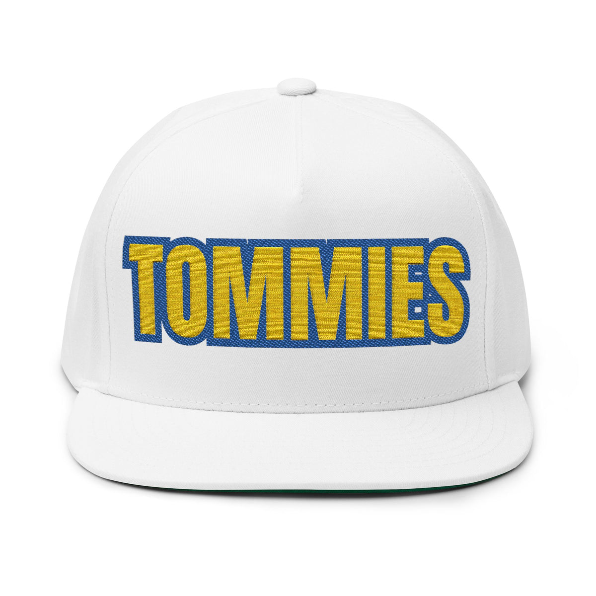 Minneapolis Edison Tommies Embroidered Flat Bill Cap — Retro School Spirit Snapback
