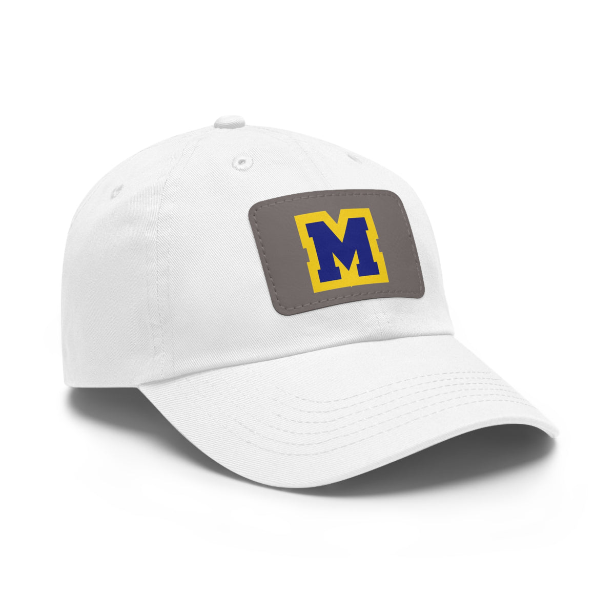 Mahtomedi Zephyrs M Leather Patch Dad Hat