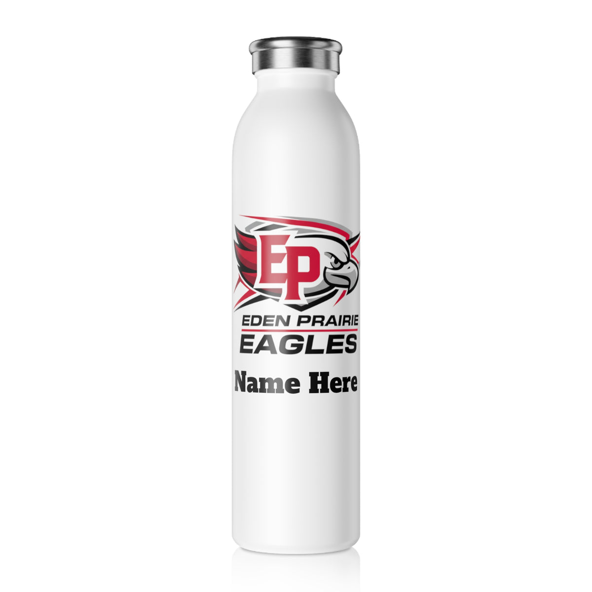 Eden Prairie Eagles Slim Water Bottle — Stainless Insulated Bottle