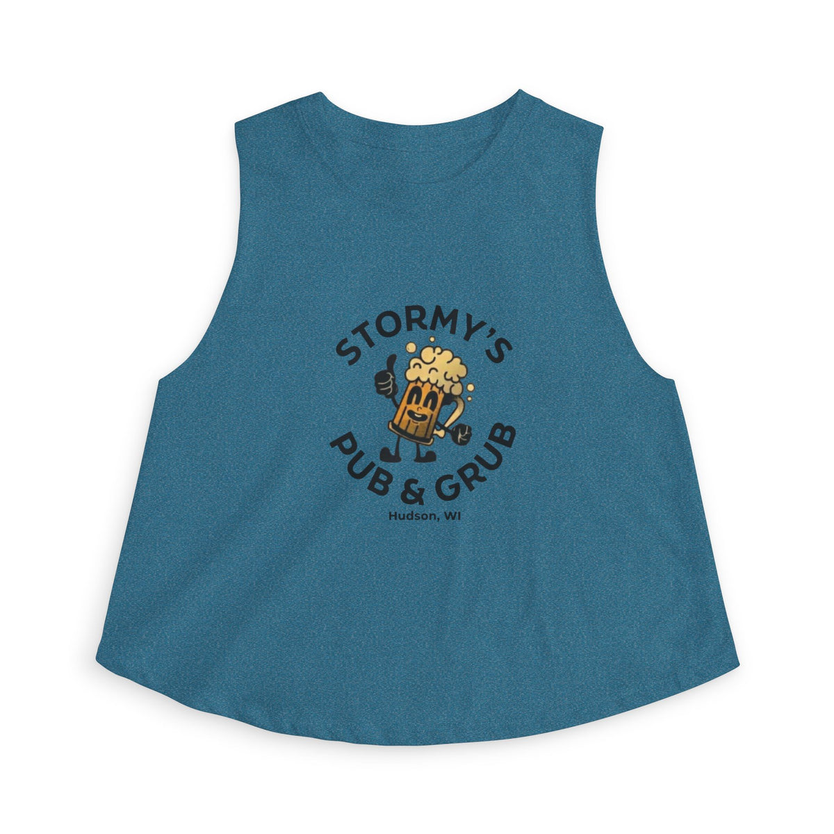 Pub & Grub Crop Top — Stormy's Beer Logo Women's Tank