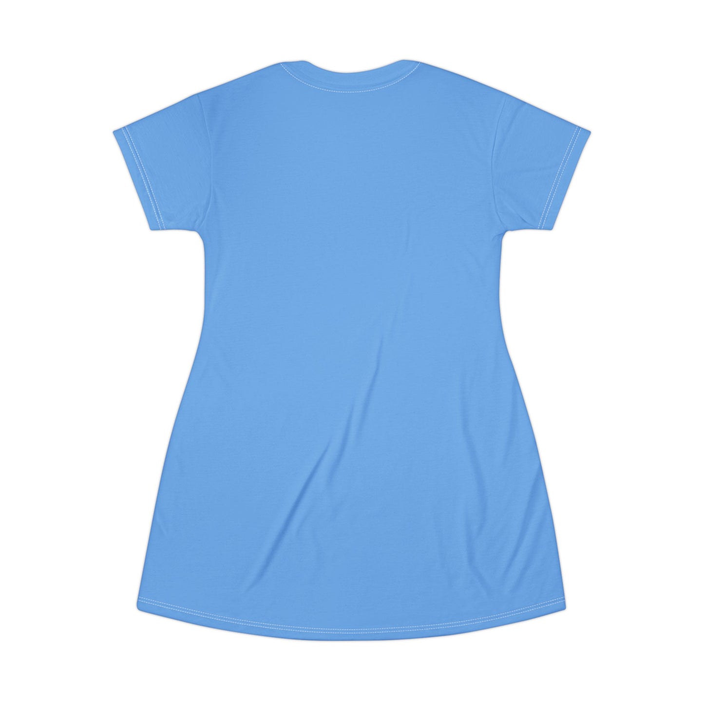 Saint Anthony Huskies Blue Athletic T-Shirt Dress - Casual Comfort for Everyday Wear