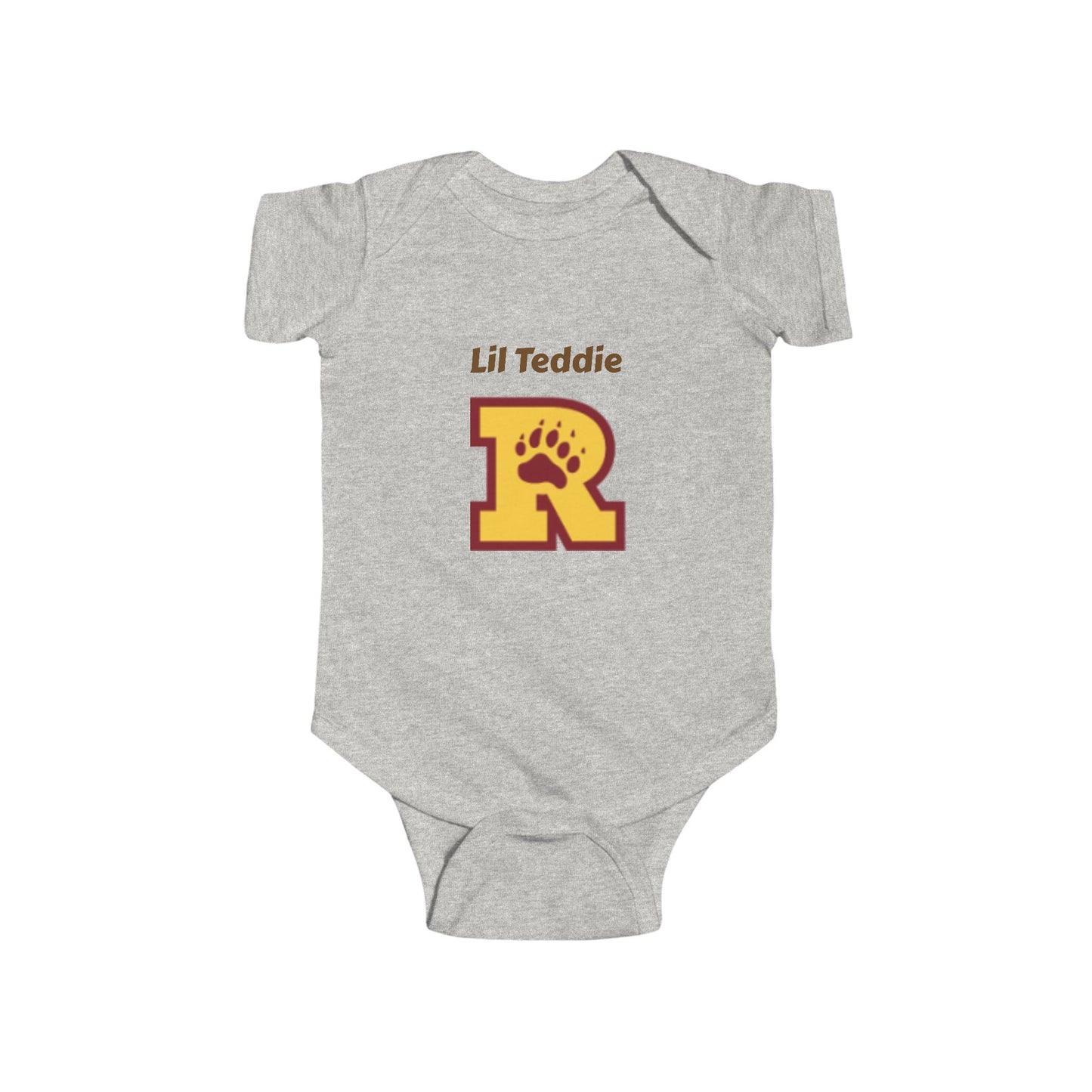 Minneapolis Roosevelt Cute Infant Bodysuit - 'Lil Teddie' Personalized Baby Outfit