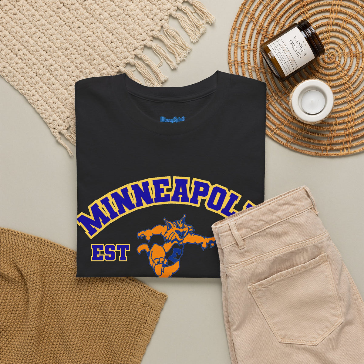 Edison Minneapolis Tee - Vintage Mascot School Spirit Shirt (Est. 1922)