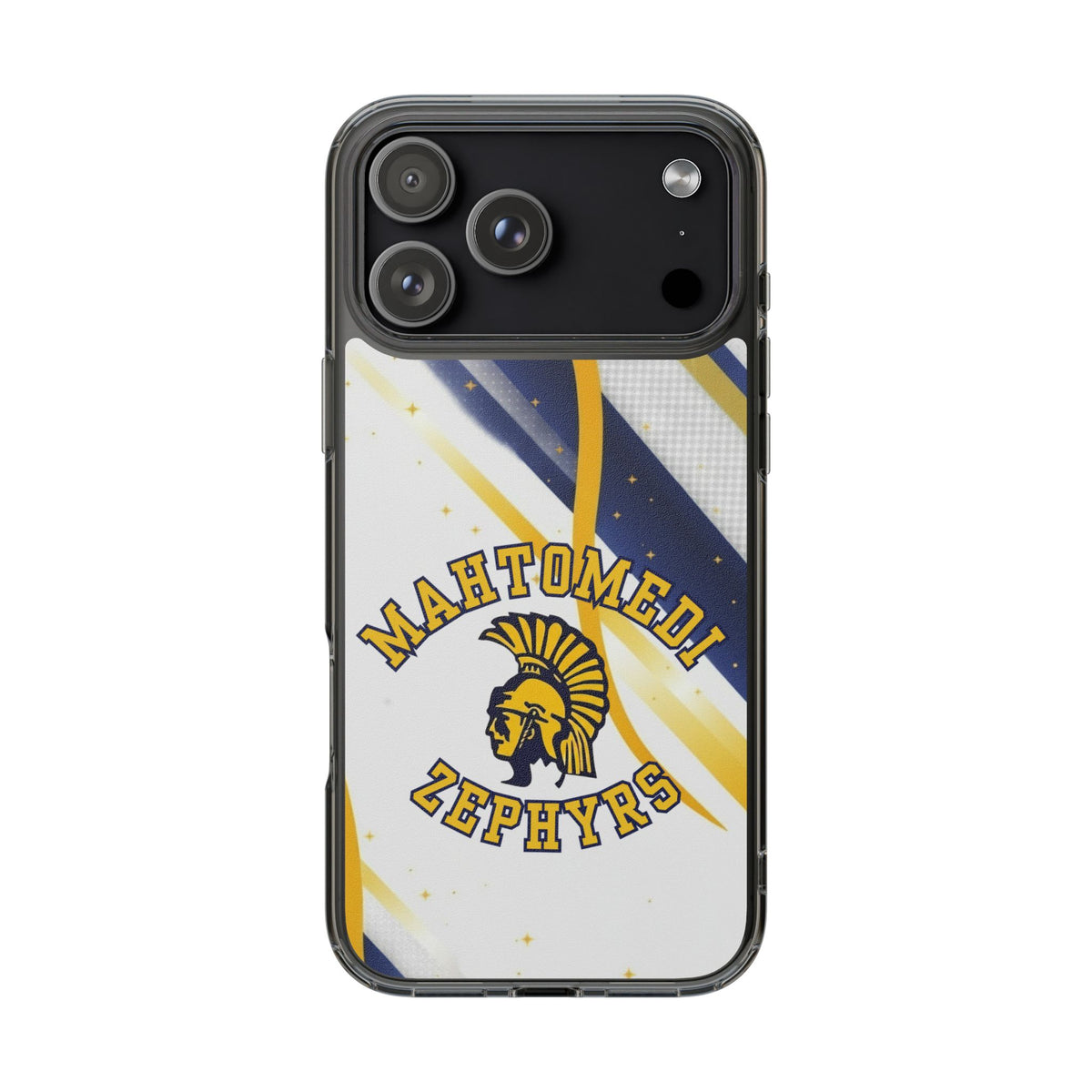Mahtomedi Zephyrs Clear Phone Case with Bold Logo - Perfect for School Events and Graduation