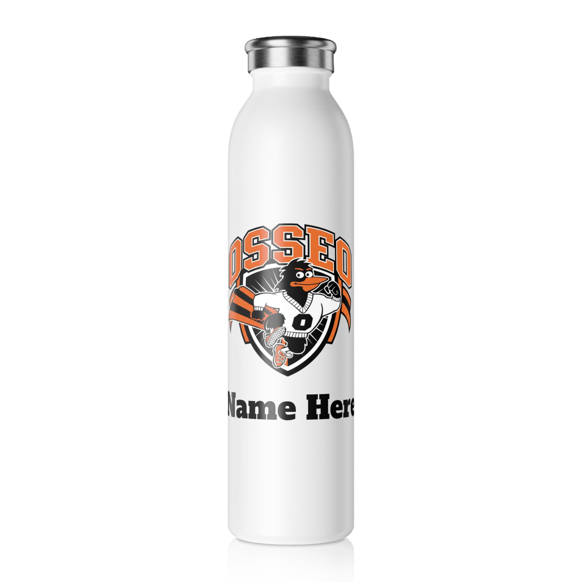 Osseo Orioles Slim Water Bottle — Stainless Insulated Bottle