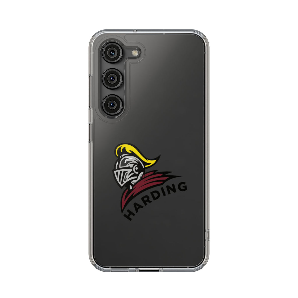 Clear Phone Case with Harding Logo