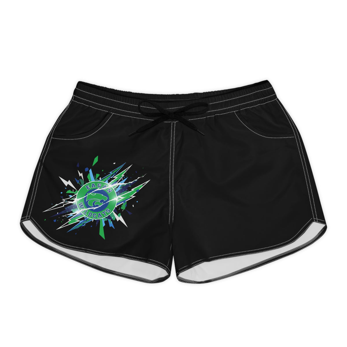 Eagan Wildcats Black Women's Casual Shorts
