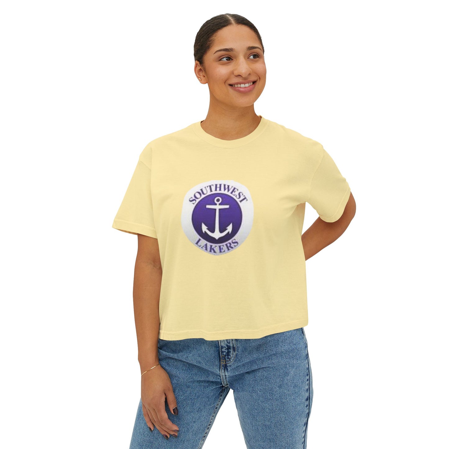Minneapolis Southwest Lakers Women's Boxy Tee - Casual Summer Vibe