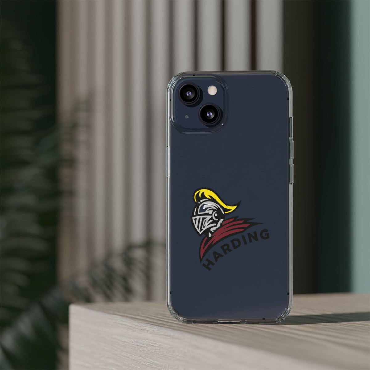 Clear Phone Case with Harding Logo