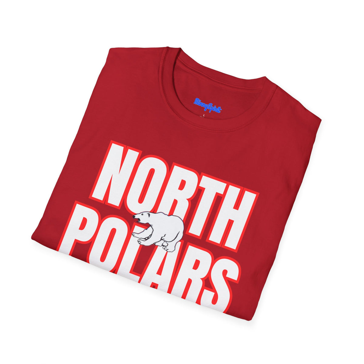 North Saint Paul Polars T-Shirt — "NORTH POLARS" Bold Graphic Tee (Polar Bear Accent)