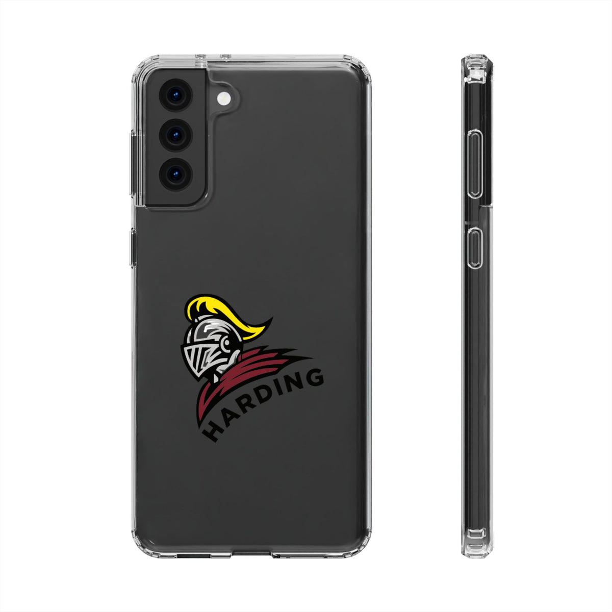Clear Phone Case with Harding Logo