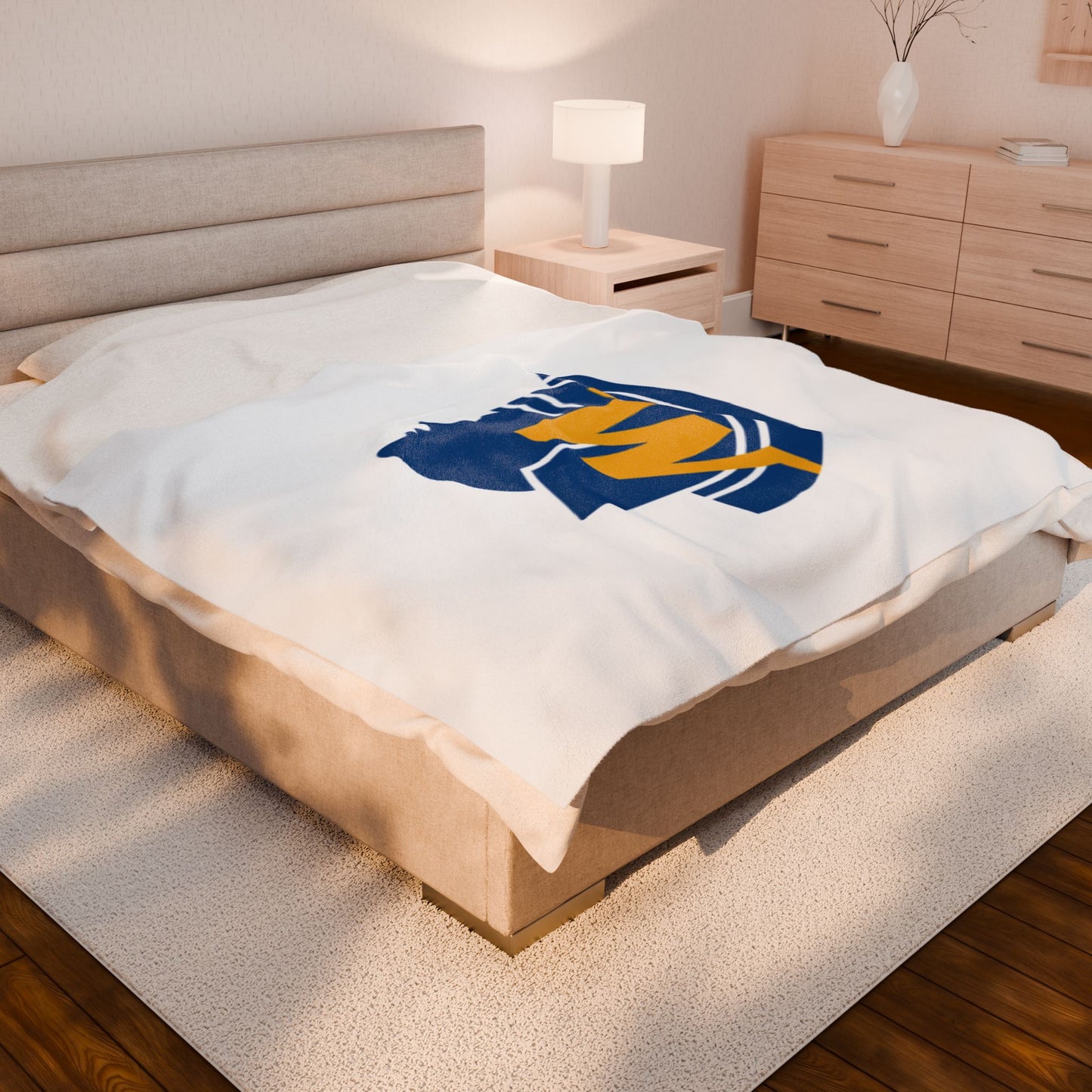 Wayzata Trojans Cozy Velveteen Plush Blanket