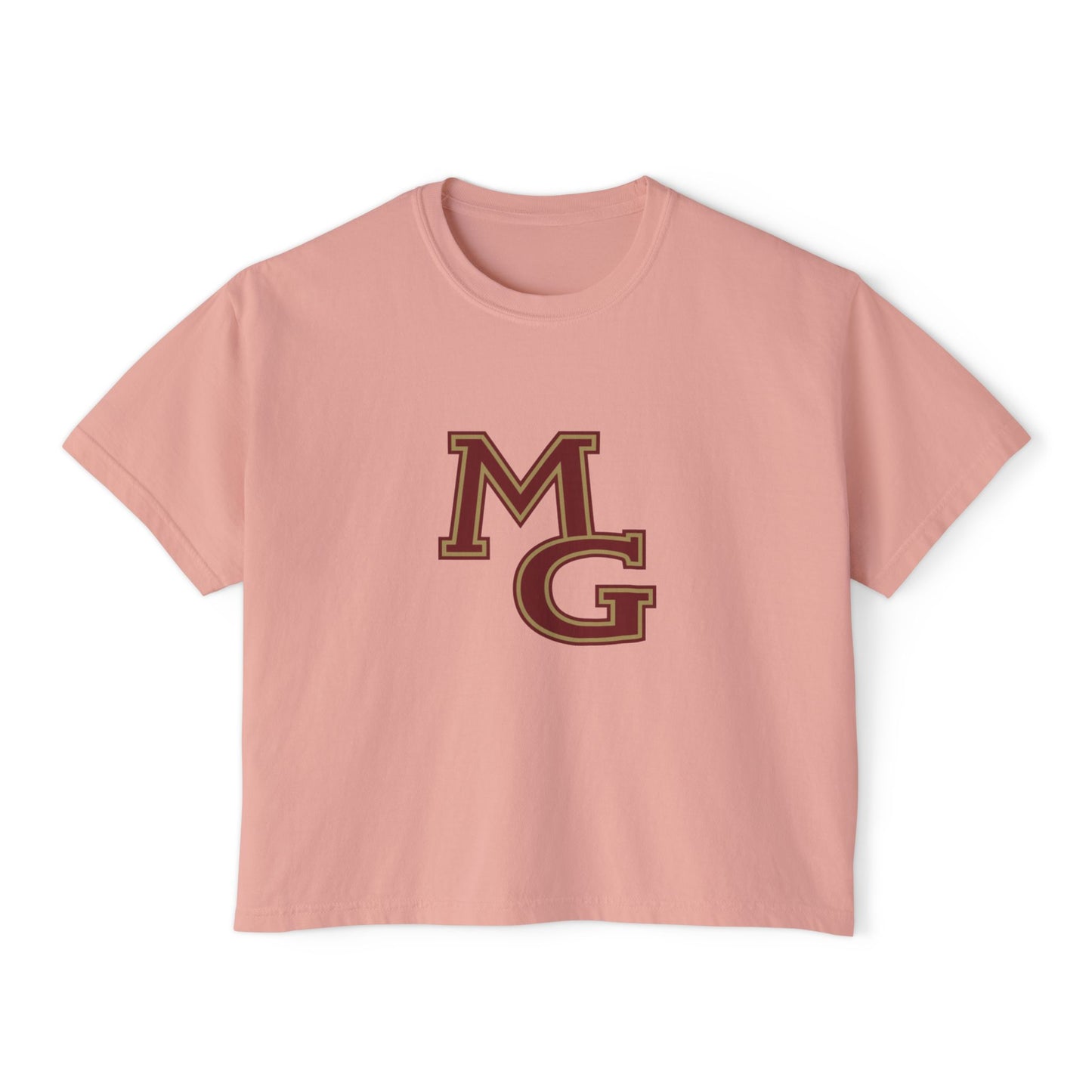 Maple Grove Crimson Stylish Women's Boxy Tee - Casual & Comfy