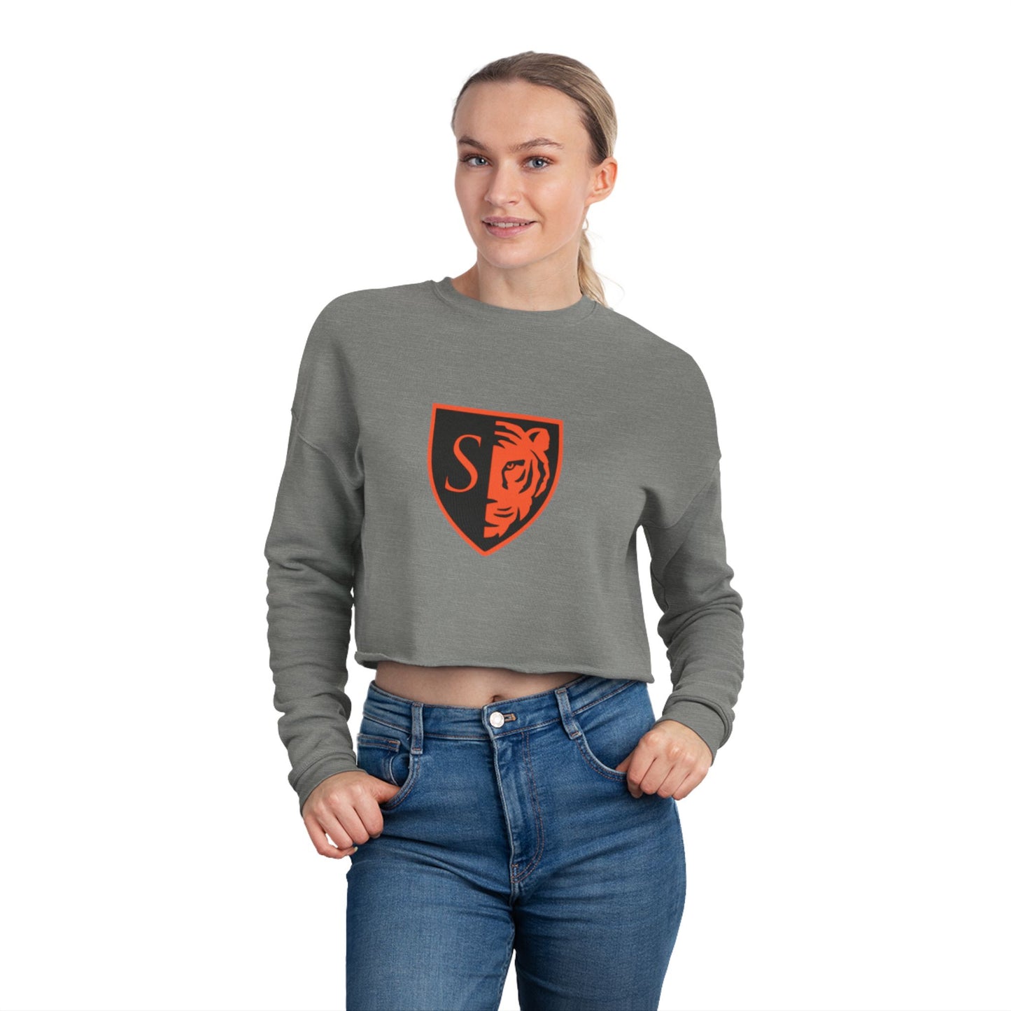 Minneapolis South Tigers Stylish Women's Cropped Sweatshirt - Trendy Athletic Wear