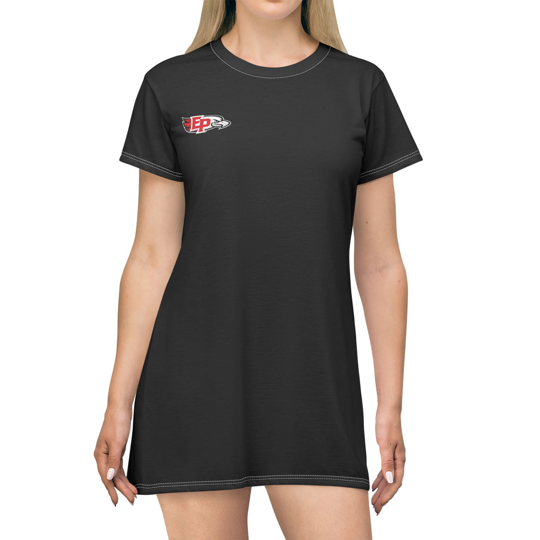 Eden Prairie Eagles Black T-Shirt Dress