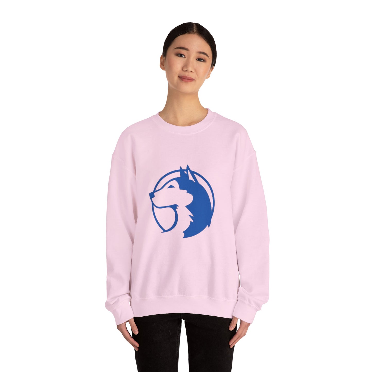Saint Anthony Huskies Unisex Heavy Blend™ Crewneck Sweatshirt - Cozy Graphic Fashion