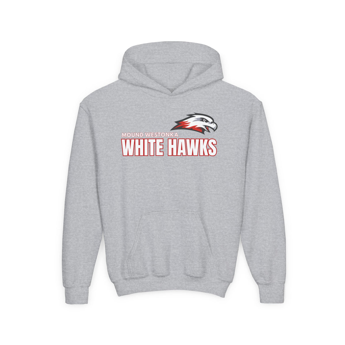 Youth Hoodie — Mound Westonka White Hawks School Spirit Pullover