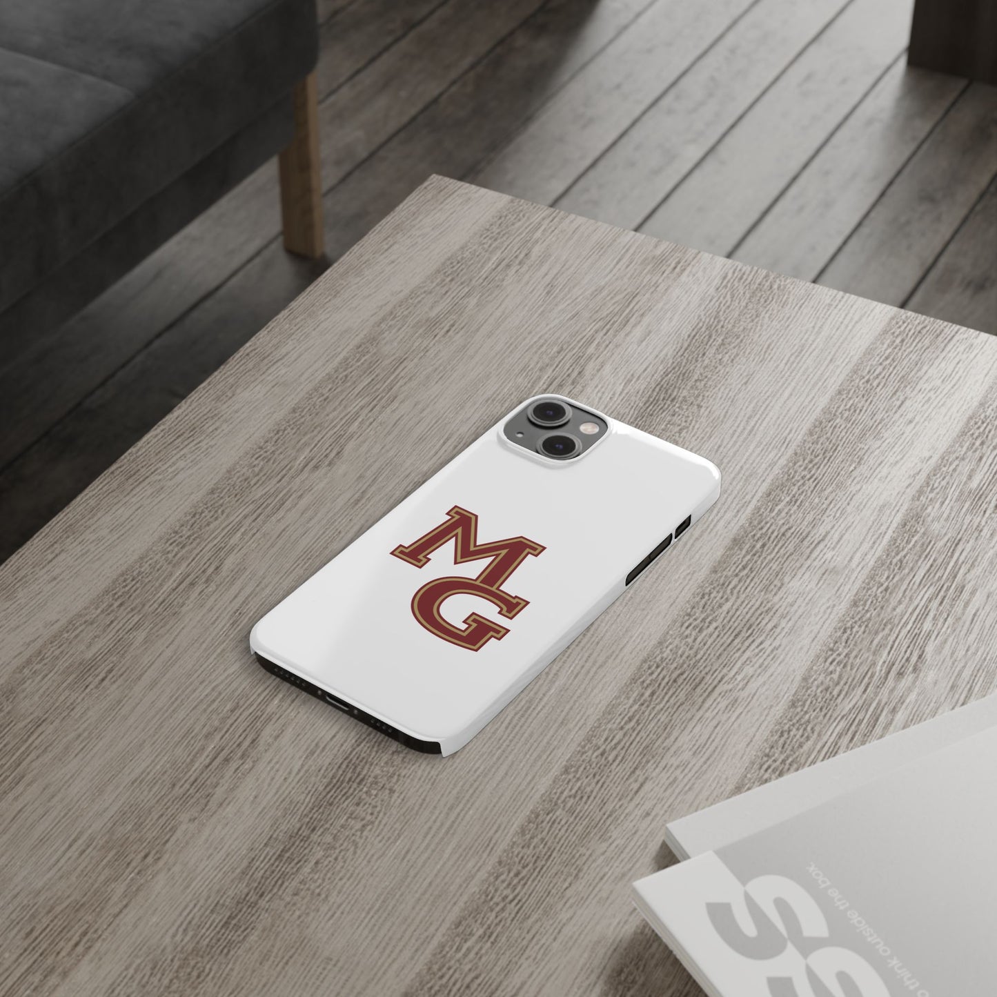 Maple Grove Crimson Slim Phone Case - Stylish Custom Cover for Daily Protection