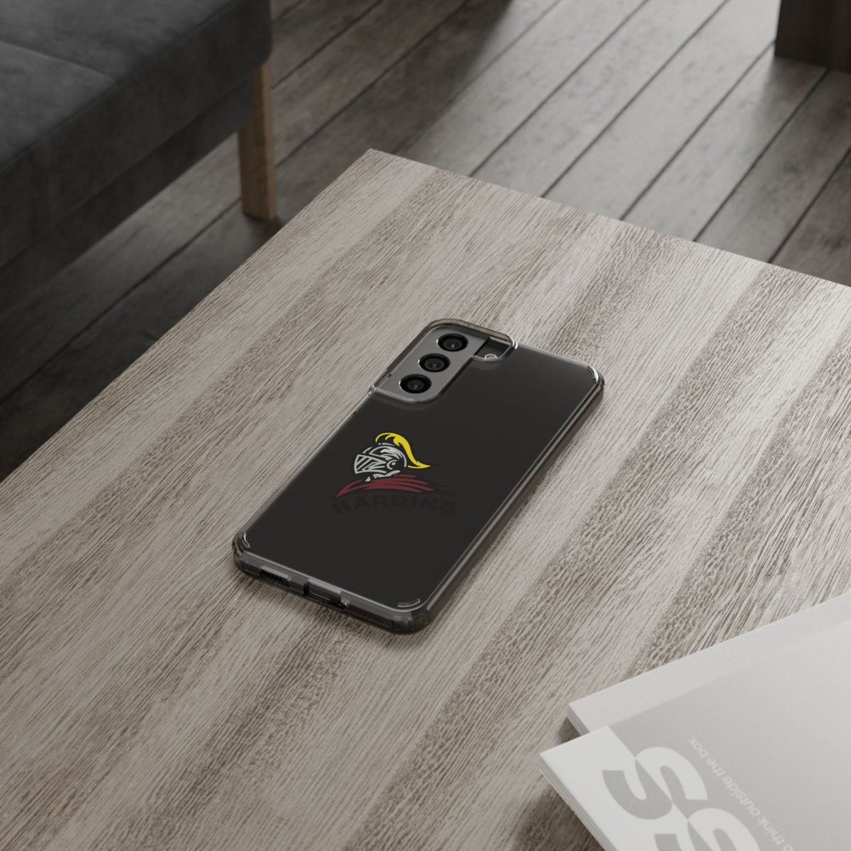 Clear Phone Case with Harding Logo