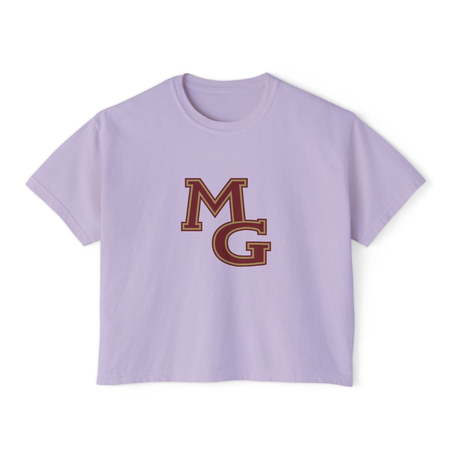 Maple Grove Crimson Stylish Women's Boxy Tee - Casual & Comfy