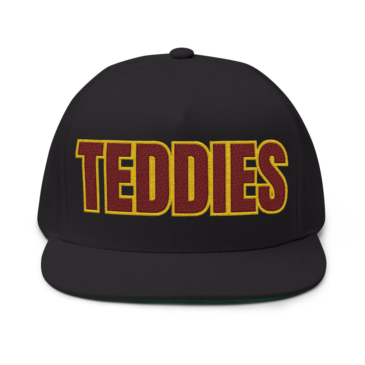 Minneapolis Roosevelt Teddies Embroidered Flat Bill Cap — School Spirit Snapback