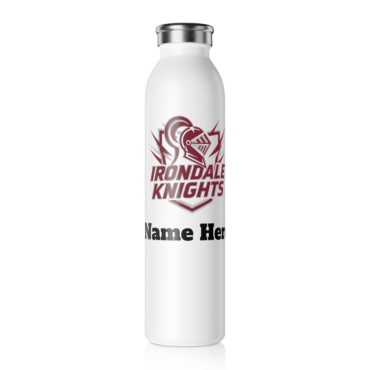 Irondale Knights Slim Water Bottle — Stainless Insulated Bottle