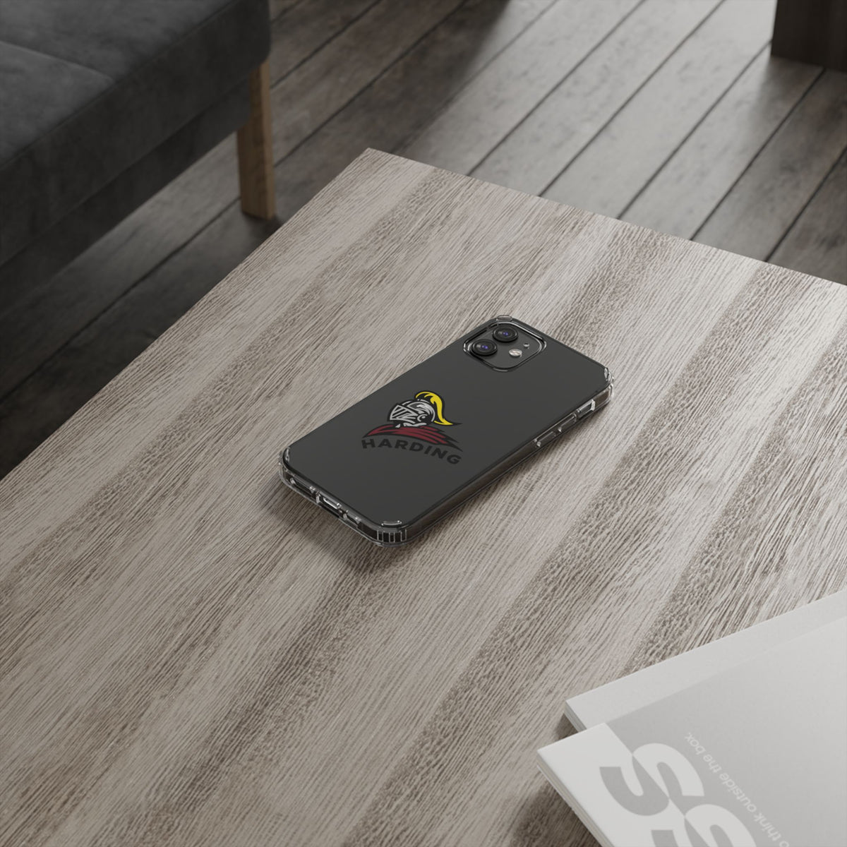 Clear Phone Case with Harding Logo