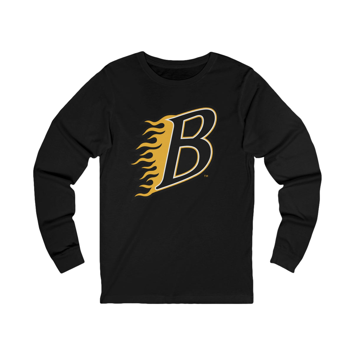 Burnsville Blaze Flaming Letter B Long Sleeve Tee