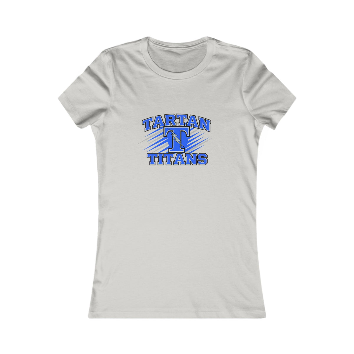 Casual Womens Tee with Tartan Titans Design
