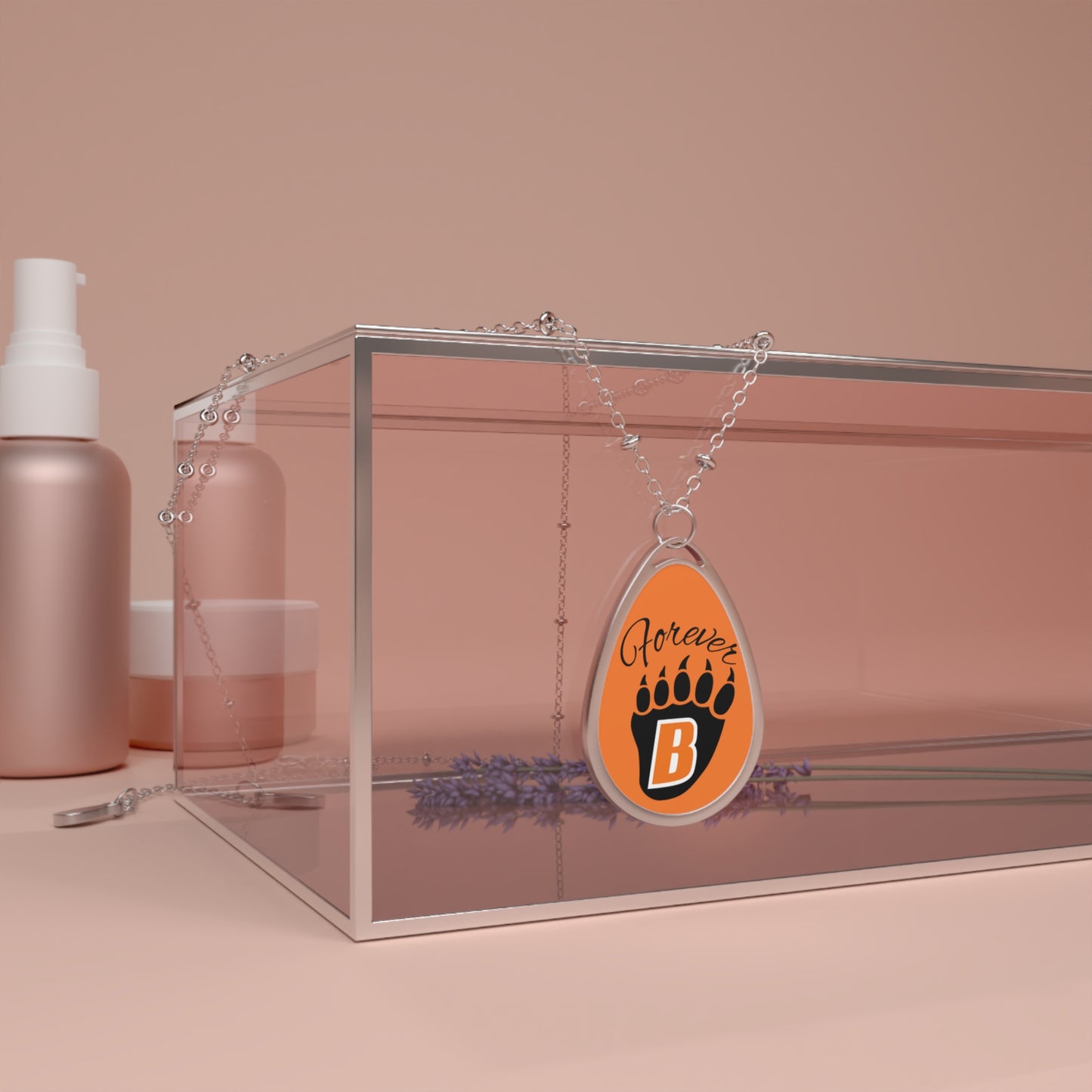 White Bear Lake Bears "Forever" Oval Necklace