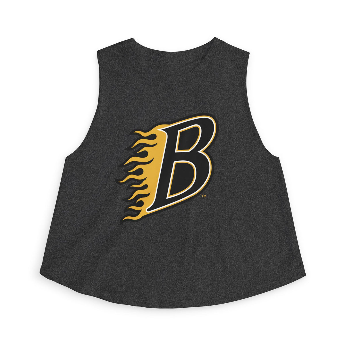 Burnsville Blaze Crop Top — Retro Script Athletic Women's Tank
