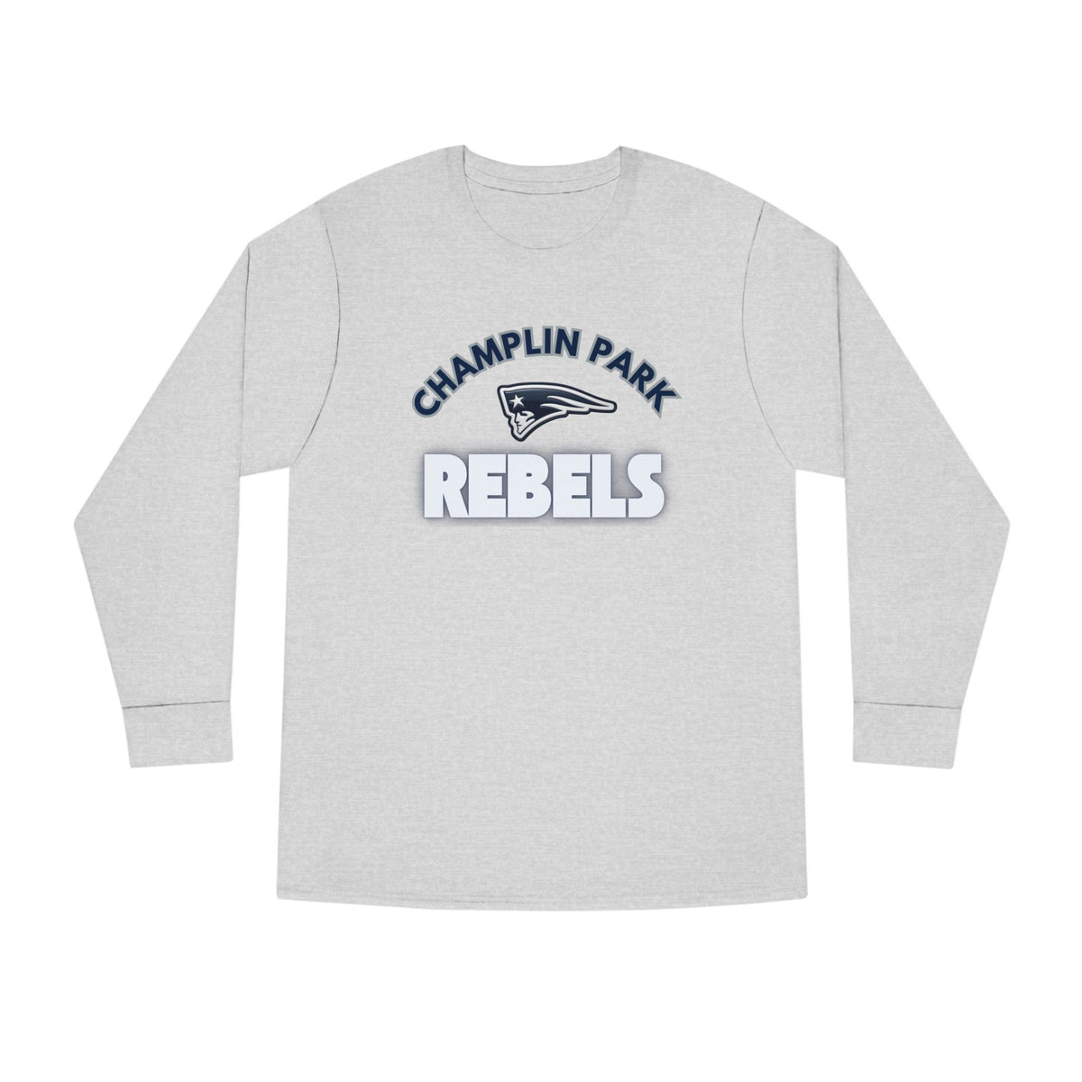 Champlin Park Rebels Casual Long Sleeve Crewneck Tee - Perfect for Everyday Wear