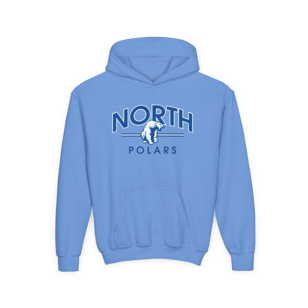 Minneapolis North Polars Youth Hoodie - Cozy Heavy Blend Sweatshirt for Kids