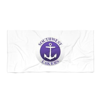 Minneapolis Southwest Lakers Anchor Beach Towel - Perfect for Summer Fun & Relaxation