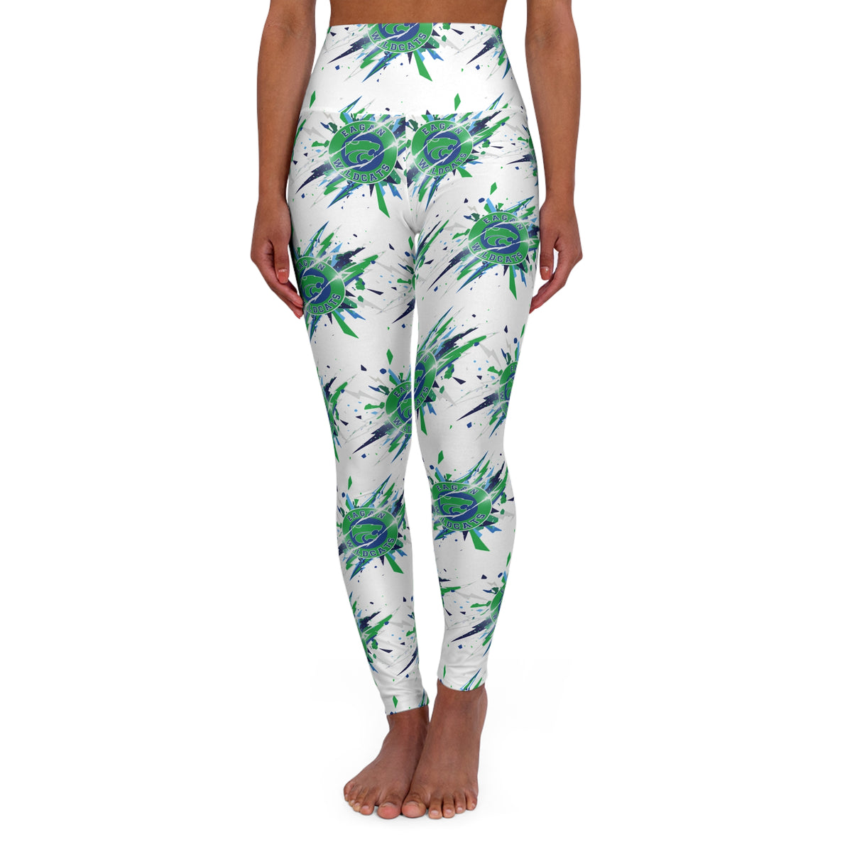 Eagan Wildcats Stylish High Waisted Yoga Leggings