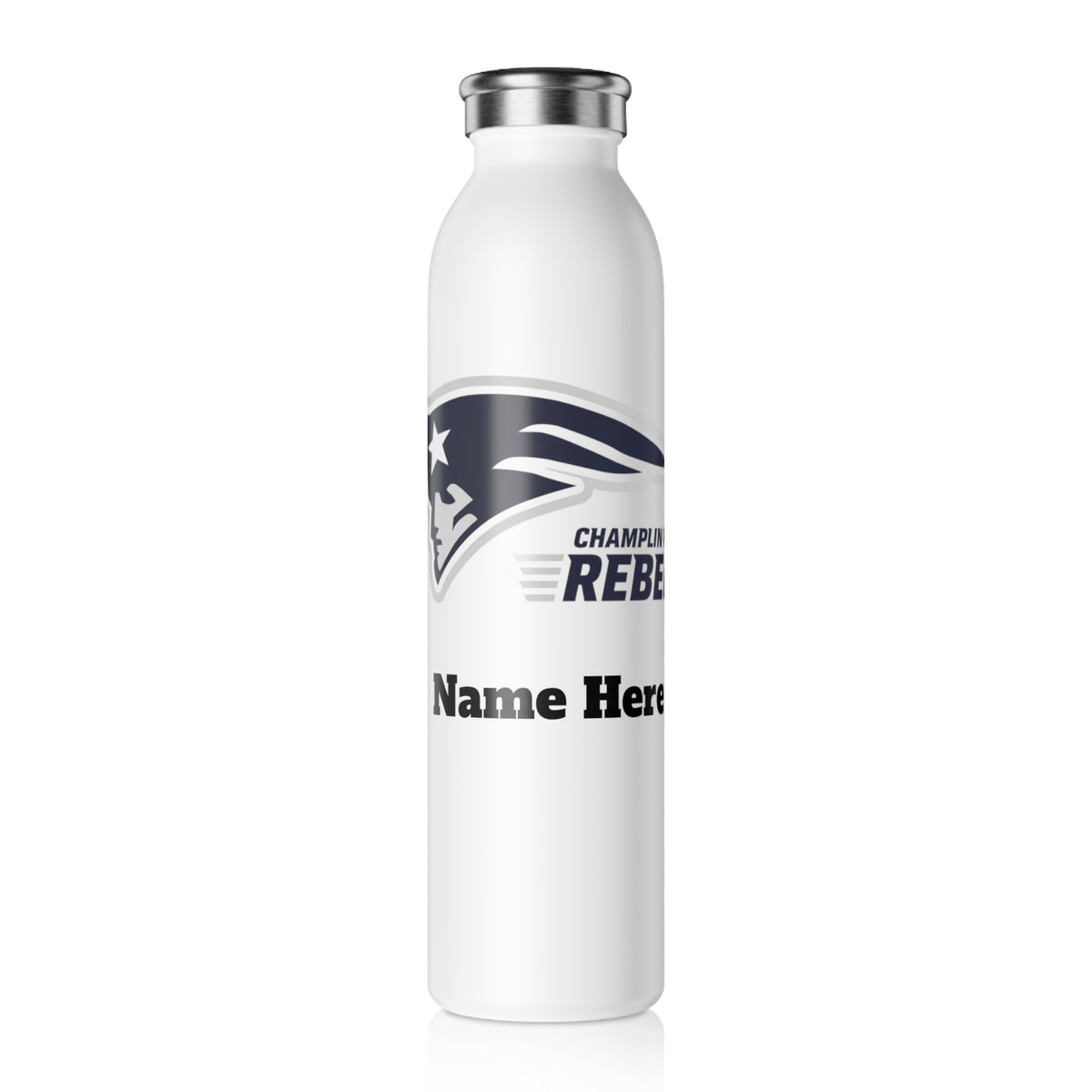 Champlin Park Rebels Slim Water Bottle — Stainless Insulated Bottle
