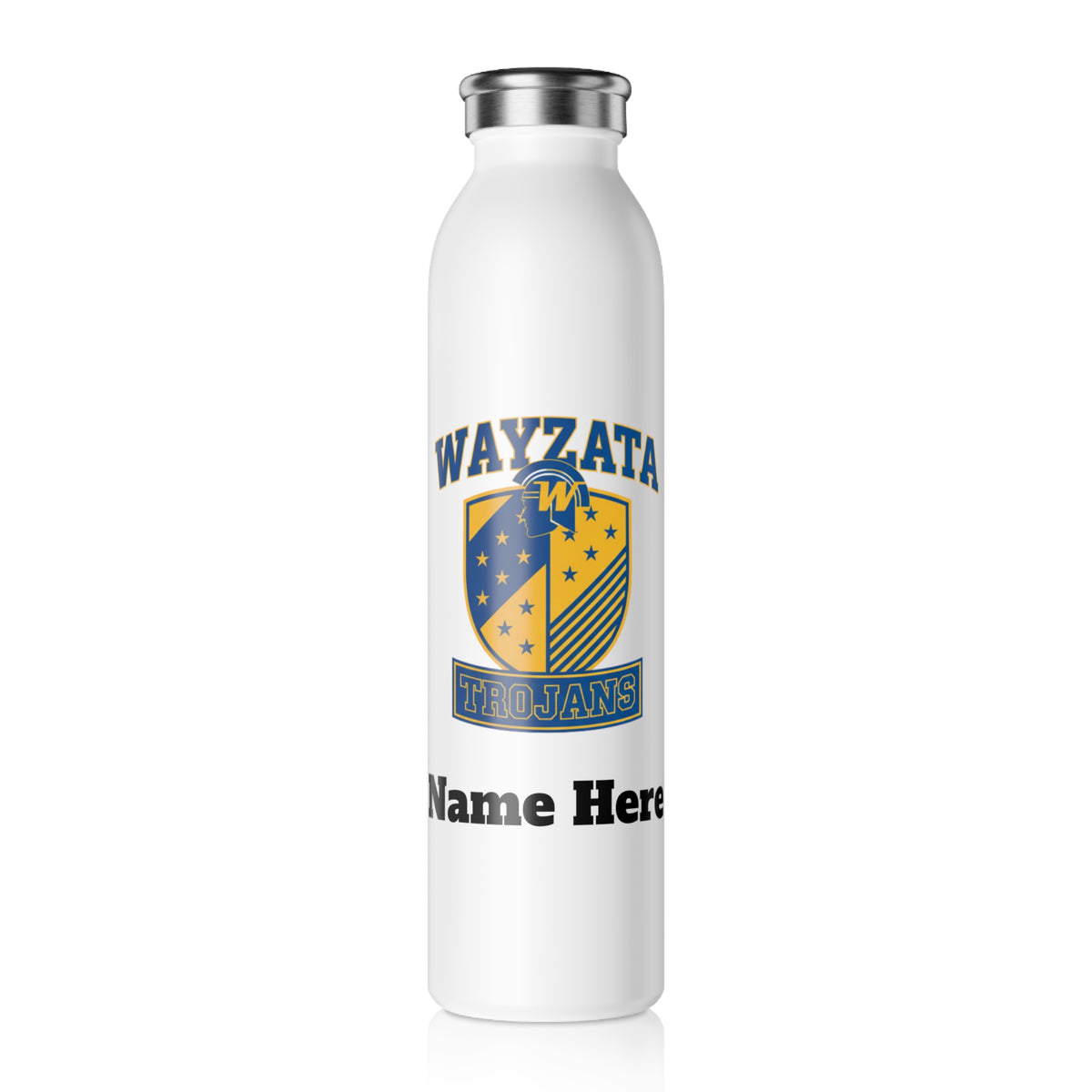 Wayzata Trojans Slim Water Bottle — Stainless Insulated Bottle