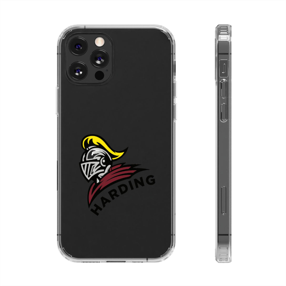 Clear Phone Case with Harding Logo