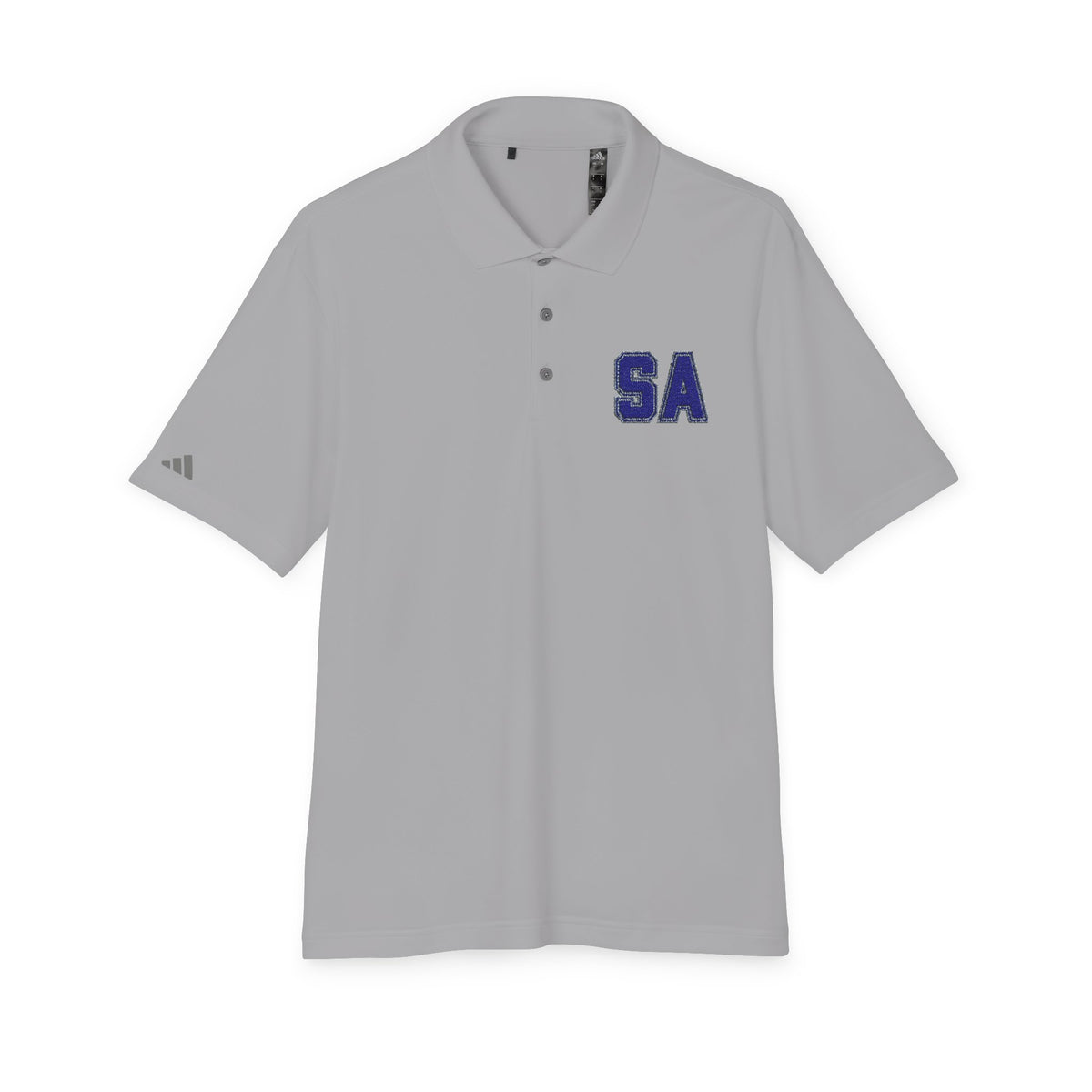 Saint Anthony Huskies Performance Polo - adidas Unisex with Blue "SA" Logo