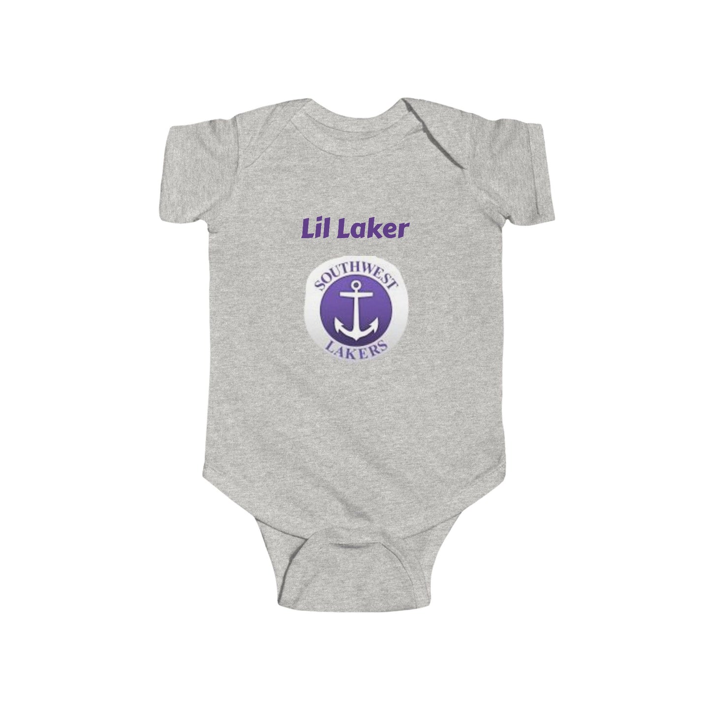 Minneapolis Southwest Cute Infant Bodysuit - Lil Laker Design for Baby Fans