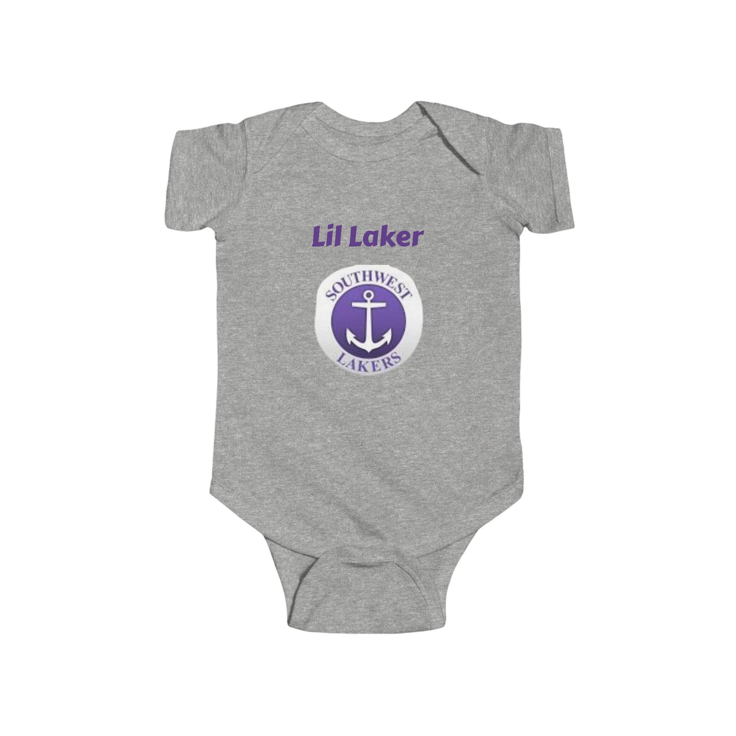 Minneapolis Southwest Cute Infant Bodysuit - Lil Laker Design for Baby Fans