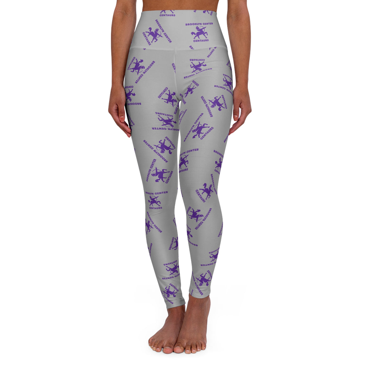 Brooklyn Center Centaurs Trendy High Waisted Leggings