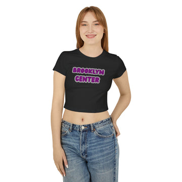 Brooklyn Center Centaurs Women’s Baby Tee - Retro Graphic Top for Casual Vibes
